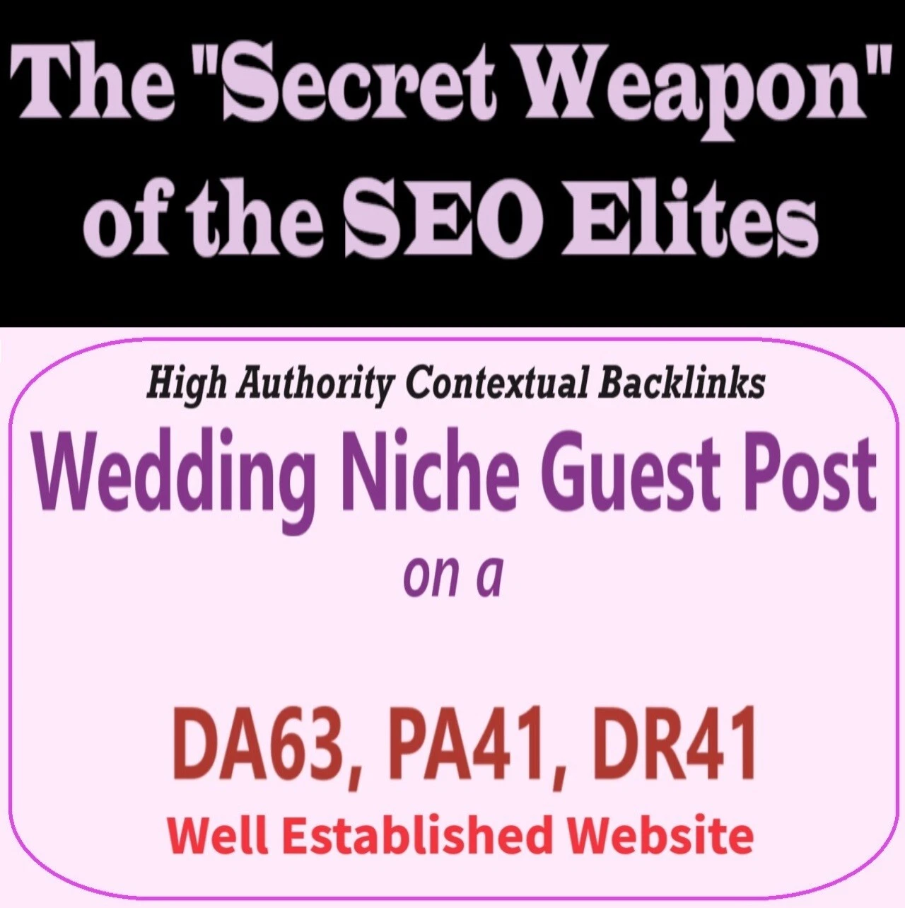 Premium SEO Guest Post on my DA60+ Wedding Blog with Dofollow backlink