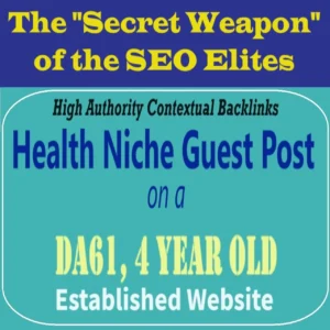 Premium SEO Guest Post on my DA60+ Health Blog with Dofollow backlink