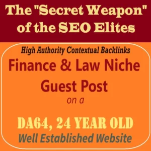 Premium SEO Guest Post on my DA60+ Finance & Law Blog with Dofollow backlink