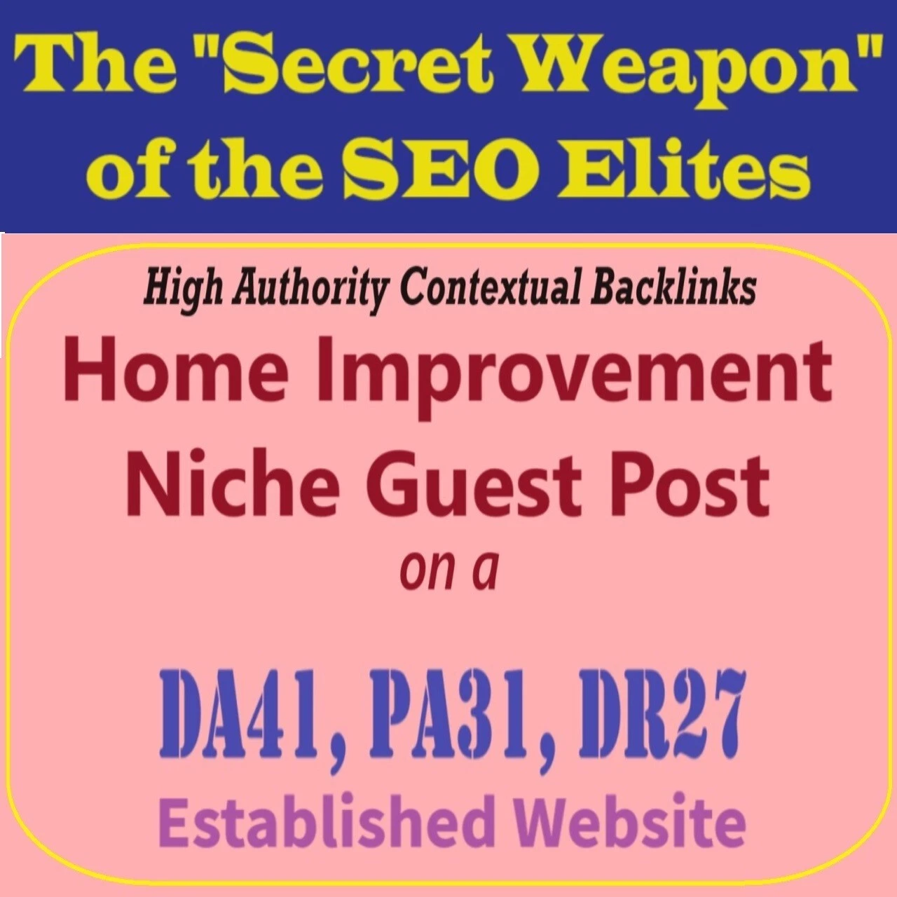 Premium SEO Guest Post on my DA40+ Home Improvement Blog with Dofollow backlink