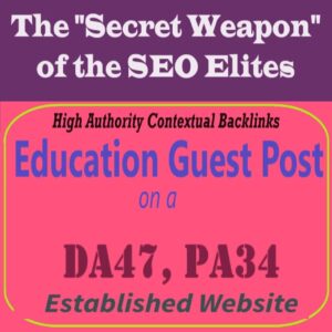 Premium SEO Guest Post on my DA40+ Education Blog with Dofollow backlink