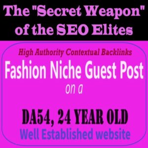 Premium SEO Guest Post on my DA50+ Fashion Blog with Dofollow backlink