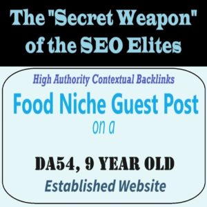 Premium SEO Guest Post on my DA50+ Food Blog with Dofollow backlink