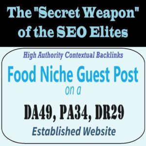 Premium SEO Guest Post on my DA40+ Food Blog with Dofollow backlink
