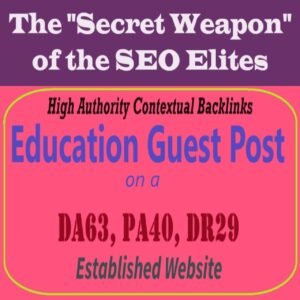 Premium SEO Guest Post on my DA60+ Education Blog with Dofollow backlink z`