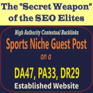 Premium SEO Guest Post on my DA40+ Sports Blog with Dofollow backlink