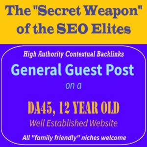 Premium SEO Guest Post on my DA40+ General Blog with Dofollow backlink