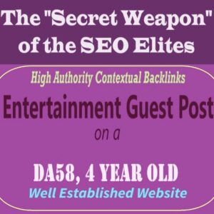 Premium SEO Guest Post on my DA50+ Entertainment Blog with Dofollow backlink