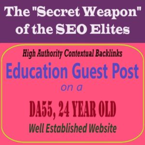 Premium SEO Guest Post on my DA50+ Education Blog with Dofollow backlink