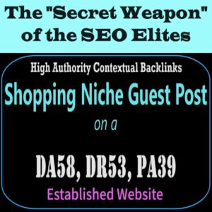 Premium SEO Guest Post on my DA50+ Shopping Blog with Dofollow backlink