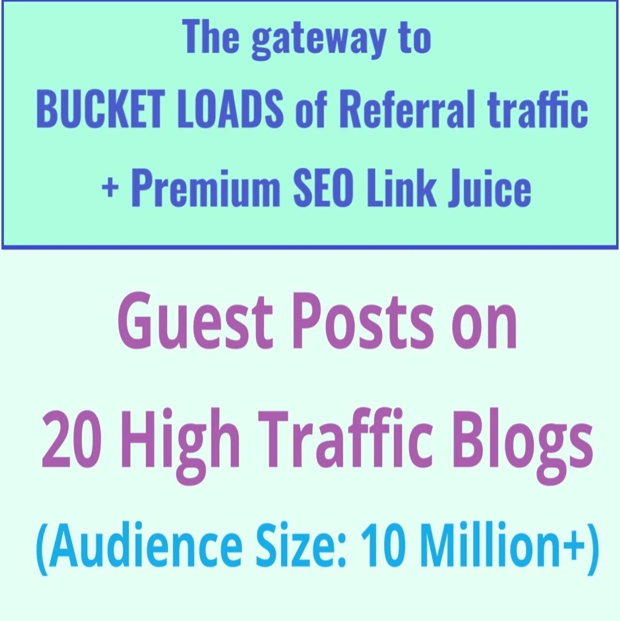 Elite SEO Service: 20 High authority guest posts for tons of referral traffic