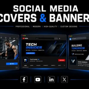 Premium Quality, Social Media Banner Design Service