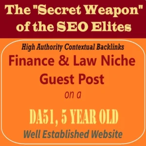 Premium SEO Guest Post on my DA40+ Finance & Law Blog with Dofollow backlink