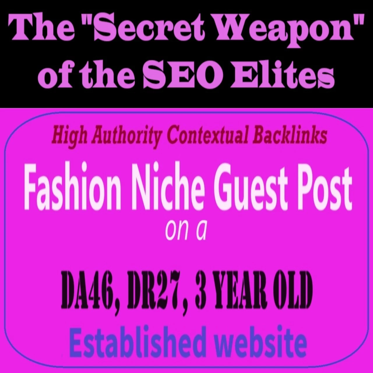 Premium SEO Guest Post on my DA40+ Fashion Blog with Dofollow backlink